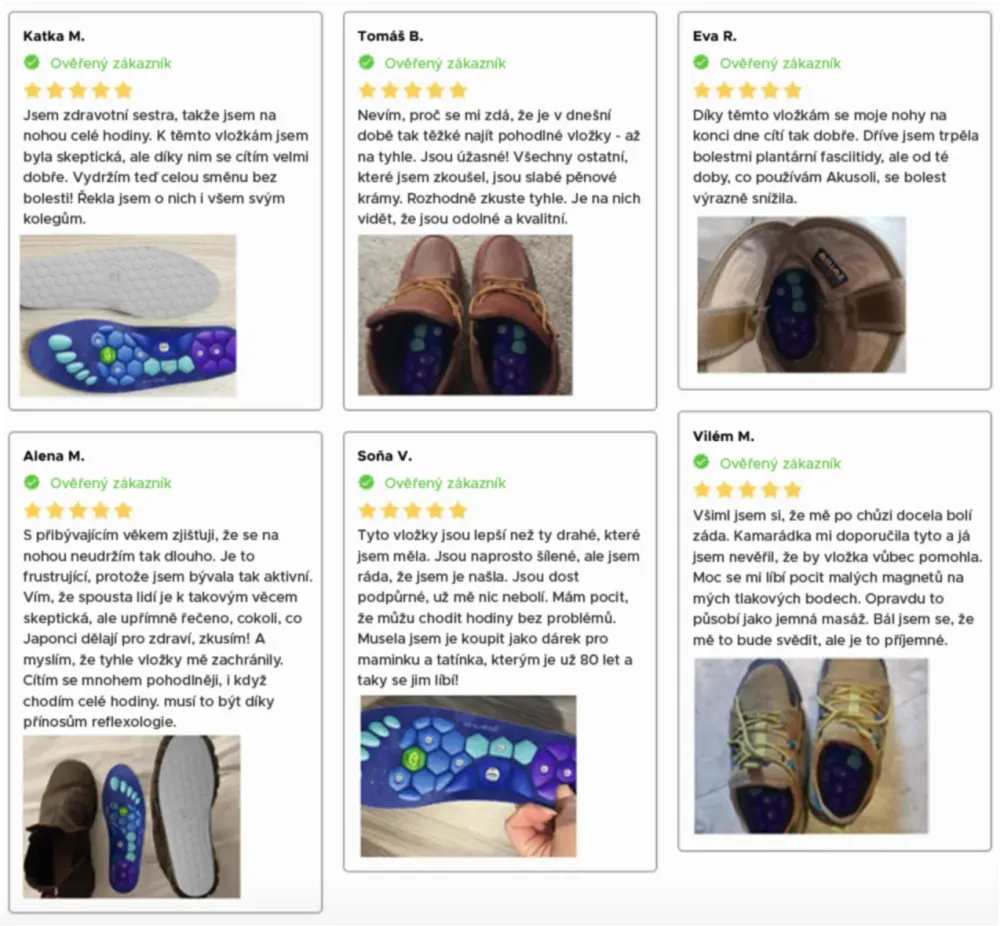 Akusoli Client testimonials x6 C SM CS